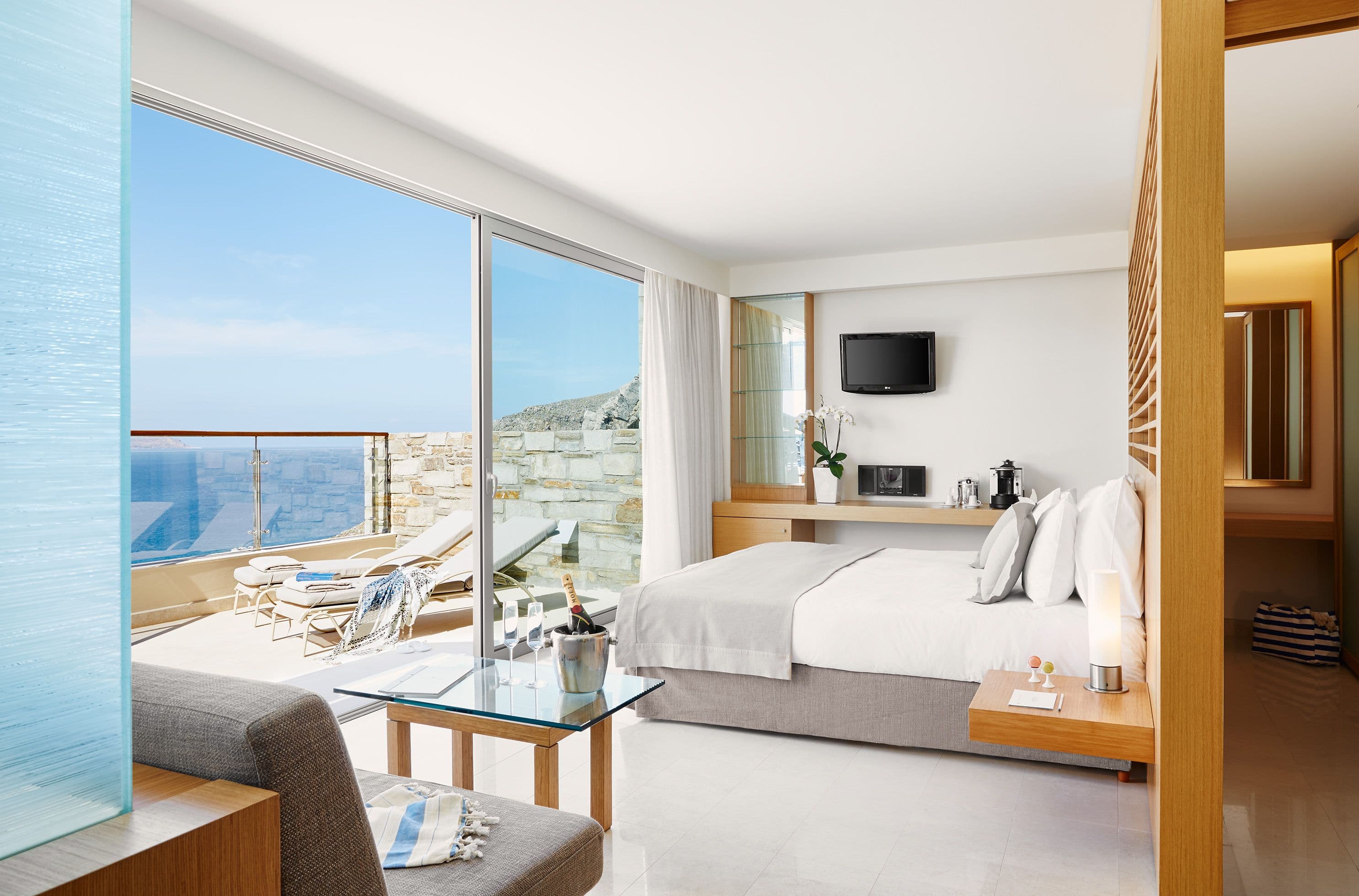 Double Deluxe Room Sea View Outdoor Jacuzzi - Lindos BLU